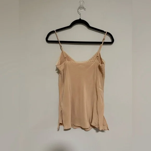 Banana Republic Vintage Y2K Floral Embroidered Silk Cami Top Size 0 Dainty Boho - Picture 2 of 10